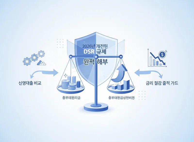 2. 2026년 개정된 DSR(총부채원리금상환비율) 규제 완벽 해부